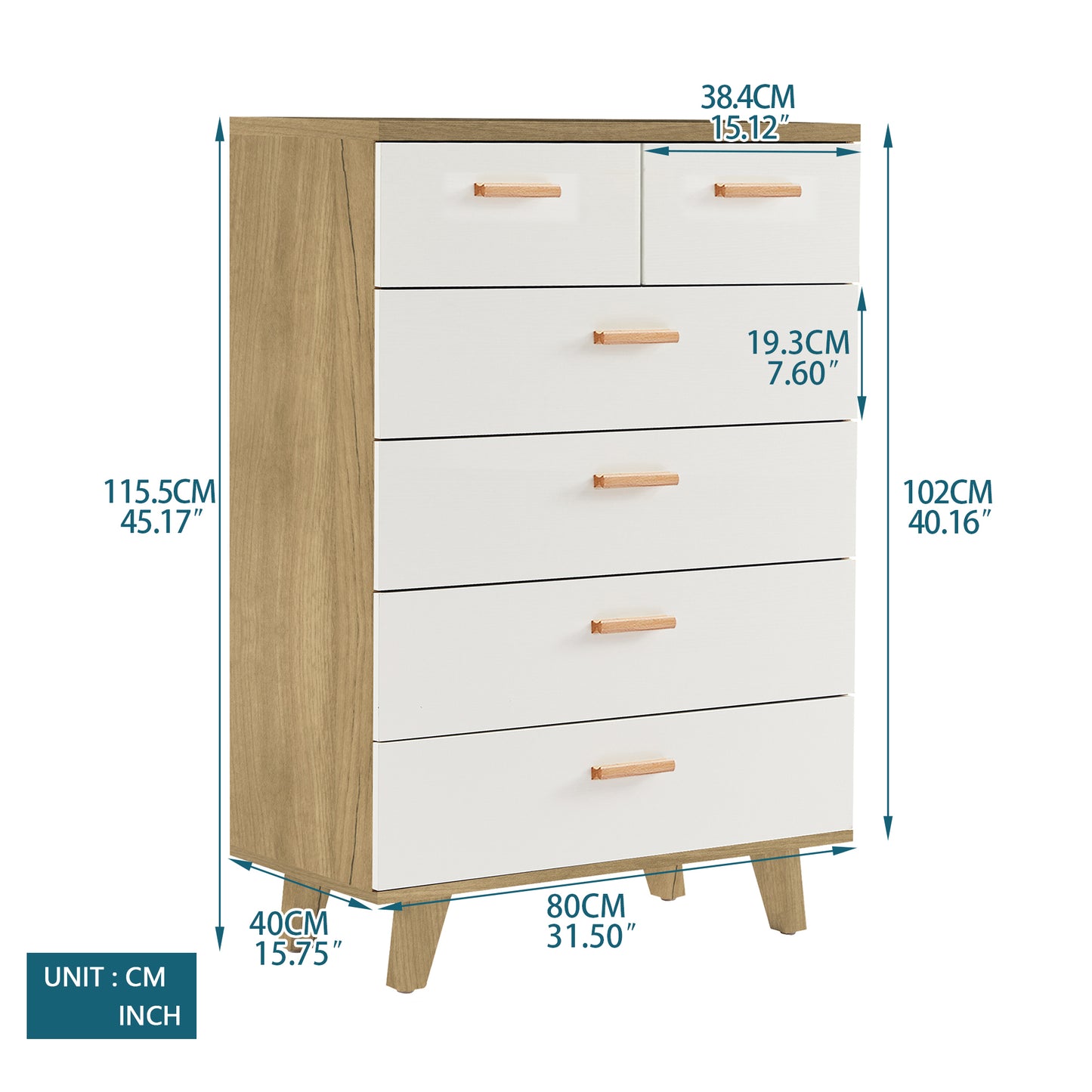 Silverleaf Craftsman Drawer Dresser Cabinet