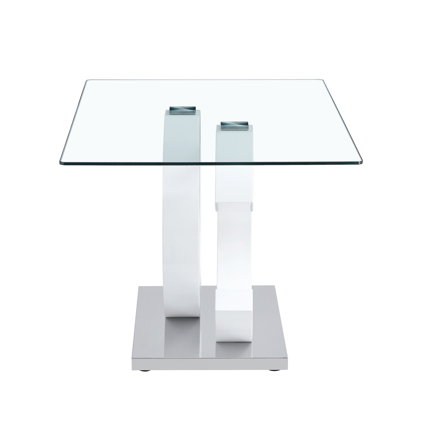 Marites Modern Minimalist Glass Dining Table