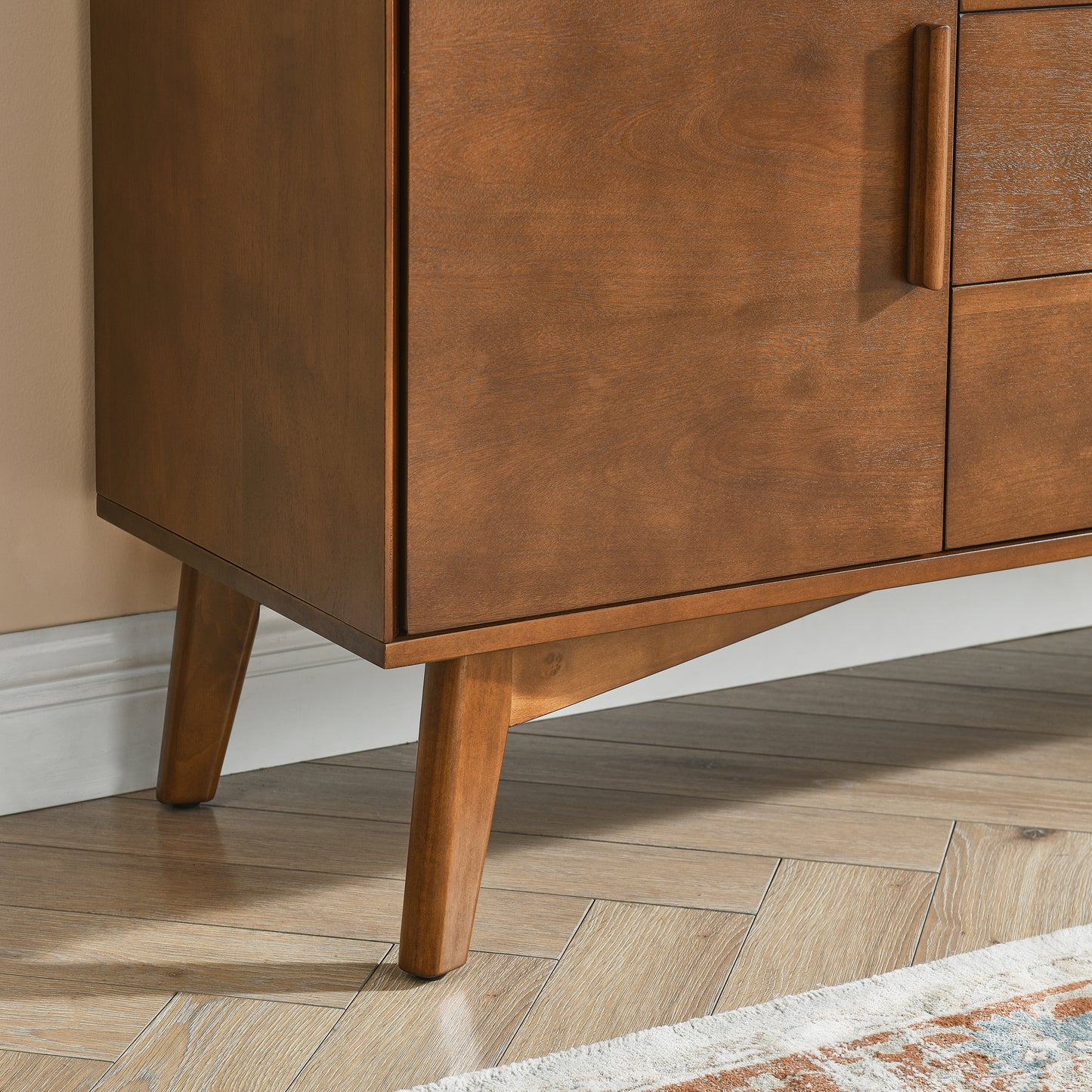 Napa Mid-Century Velvet Accent Console Sideboard