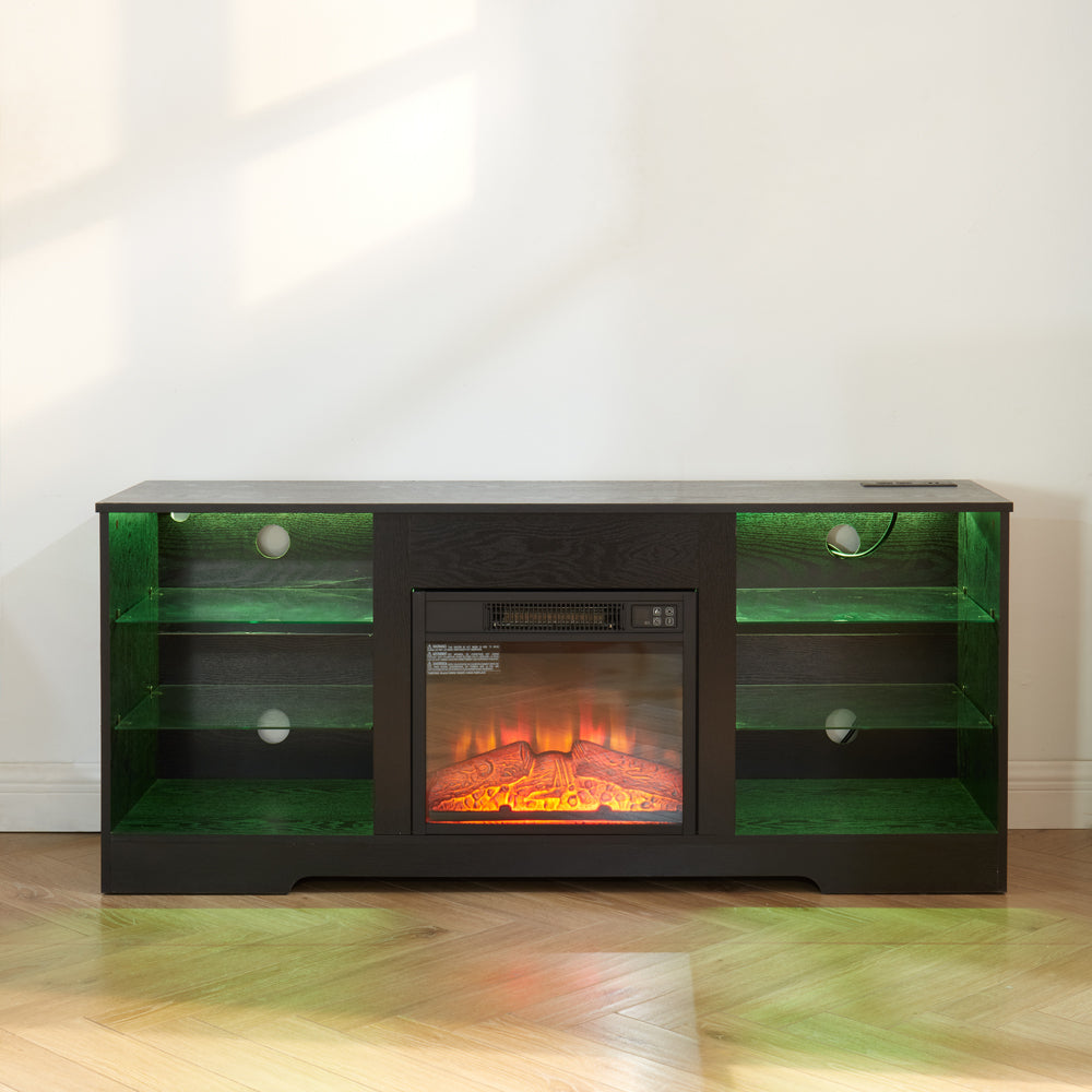 Lula Modern LED Fireplace TV Stand