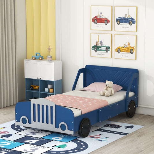 Calista Modern Velvet Car Shaped Platform Bed
