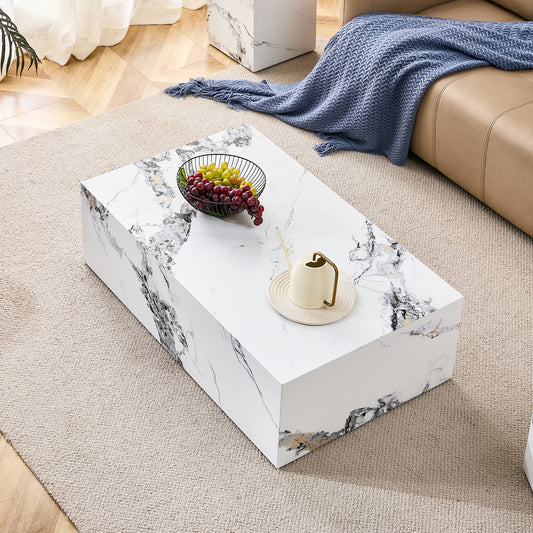 Kingsly Modern Marble Coffee Table