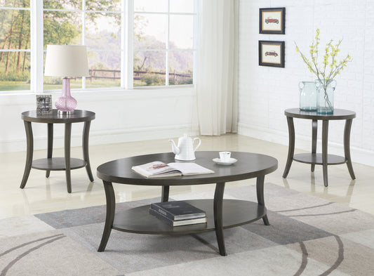 Justo Contemporary Oval Shelf Coffee Table