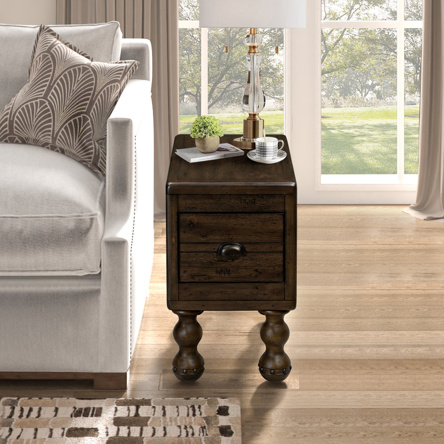 Niles Craftsman Solid Wood Side Table