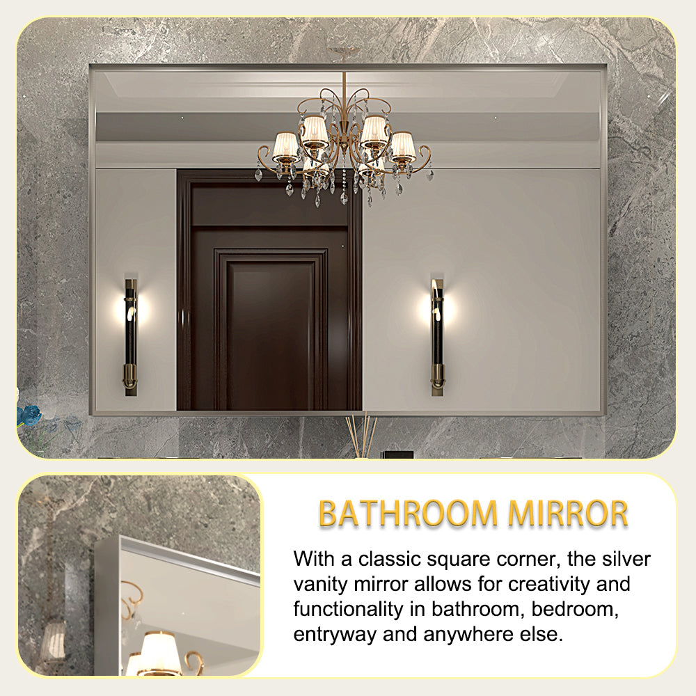 Irvington Modern Beveled Wall Mirror