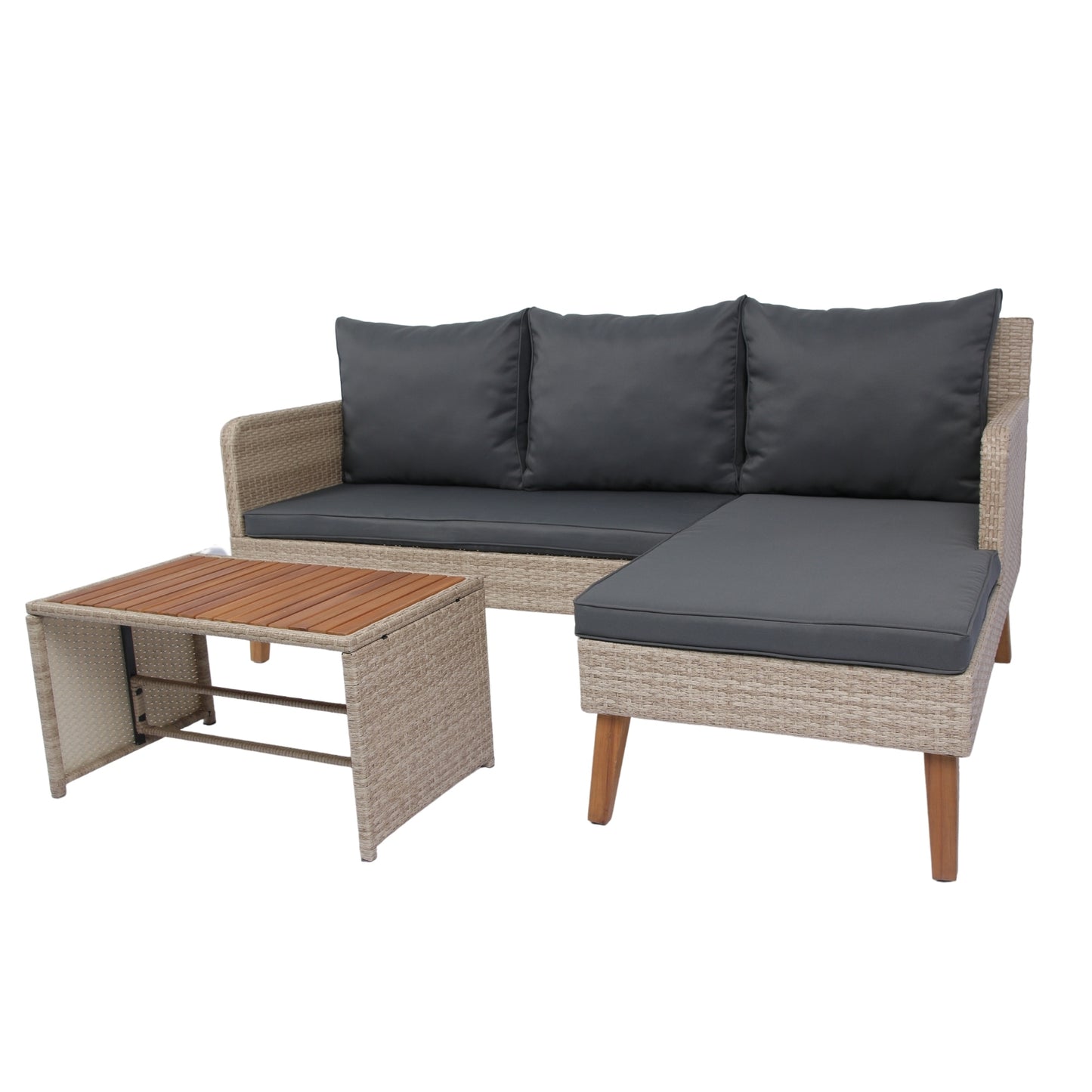 Bartholomew Modern Rattan Outdoor Sofa