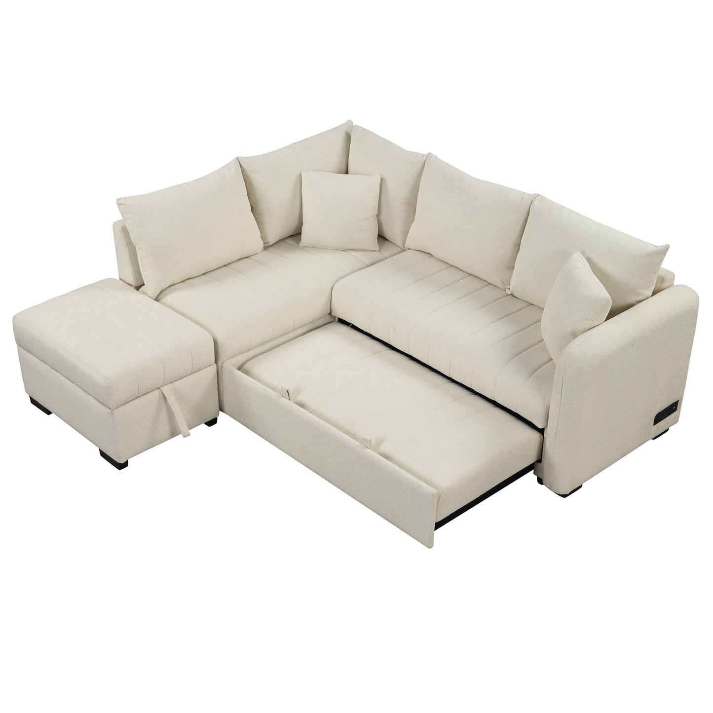 Justo Contemporary Upholstered Sofa Bed