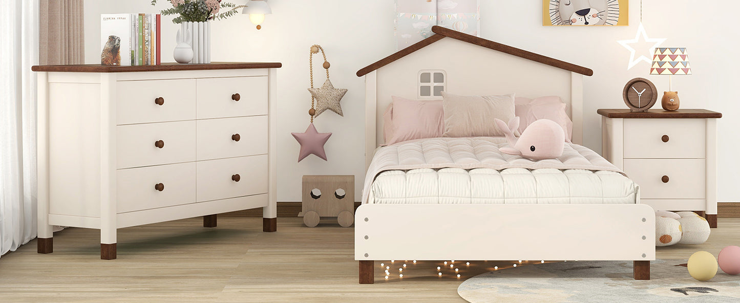 Fitch Contemporary 3-Pieces Bedroom Sets Twin Platform