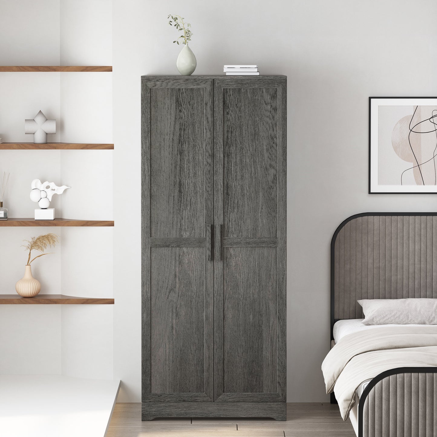 Fitch Contemporary Velvet Door Wardrobe