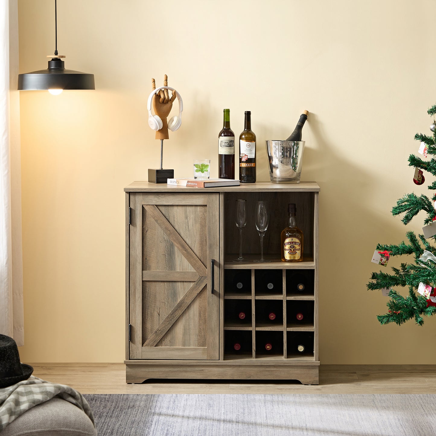 Oakridge Craftsman Farmhouse Bar Cabinet
