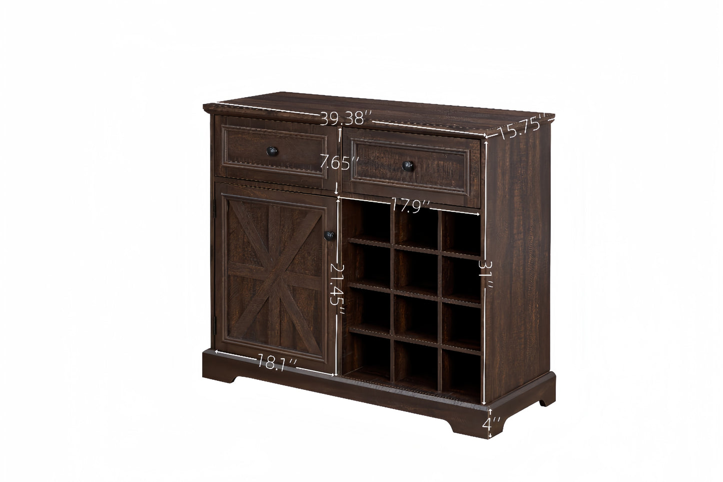 Ghivi Craftsman Farmhouse Storage Cabinet