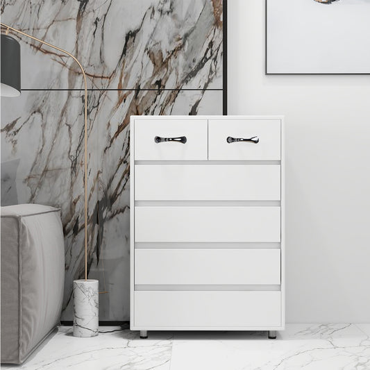 Mission Contemporary Six-Drawer Side Table
