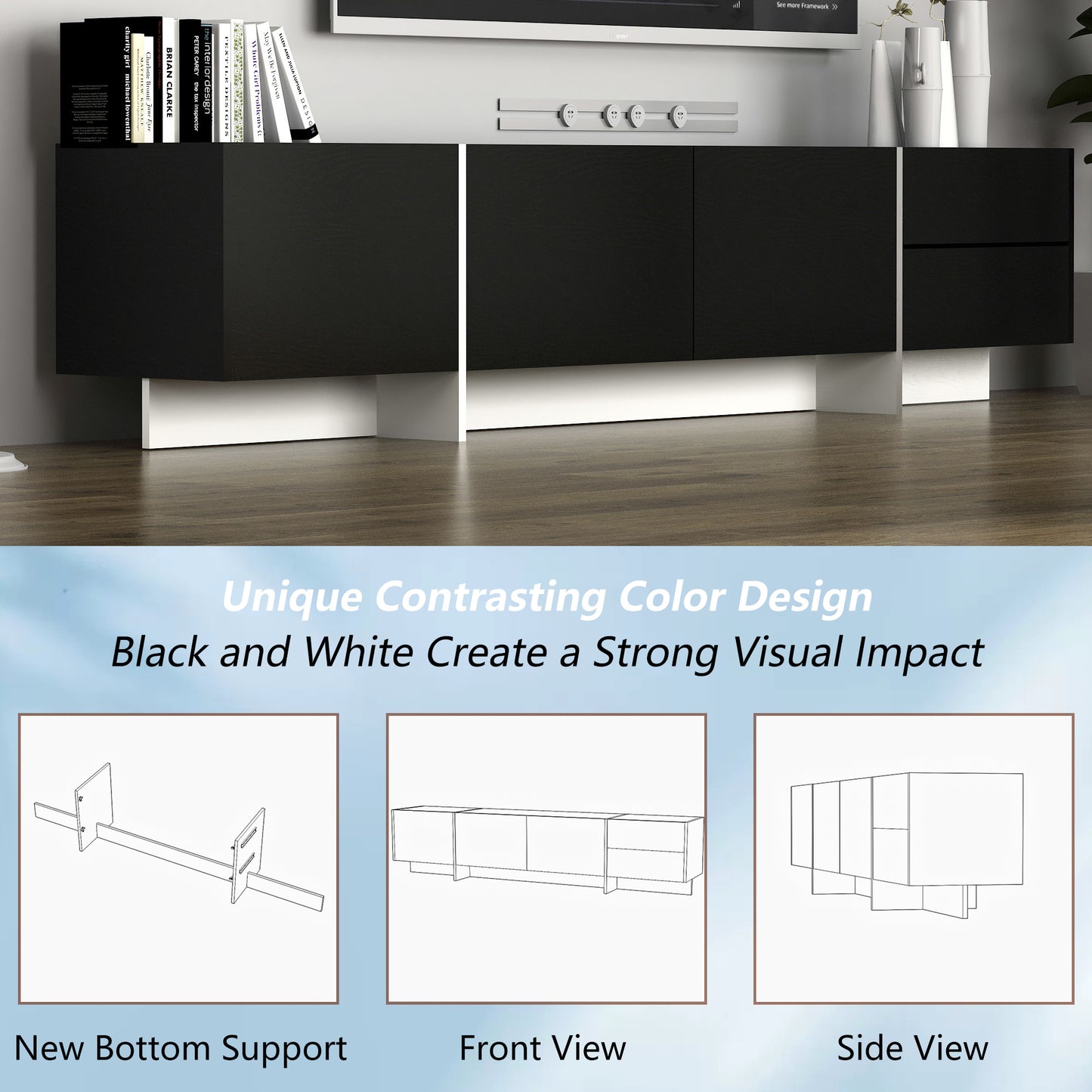Lula Modern LED TV Remote Console Stand