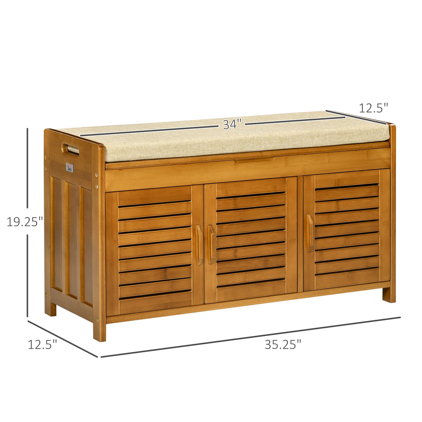 Ghivi Craftsman Entryway Storage Bench