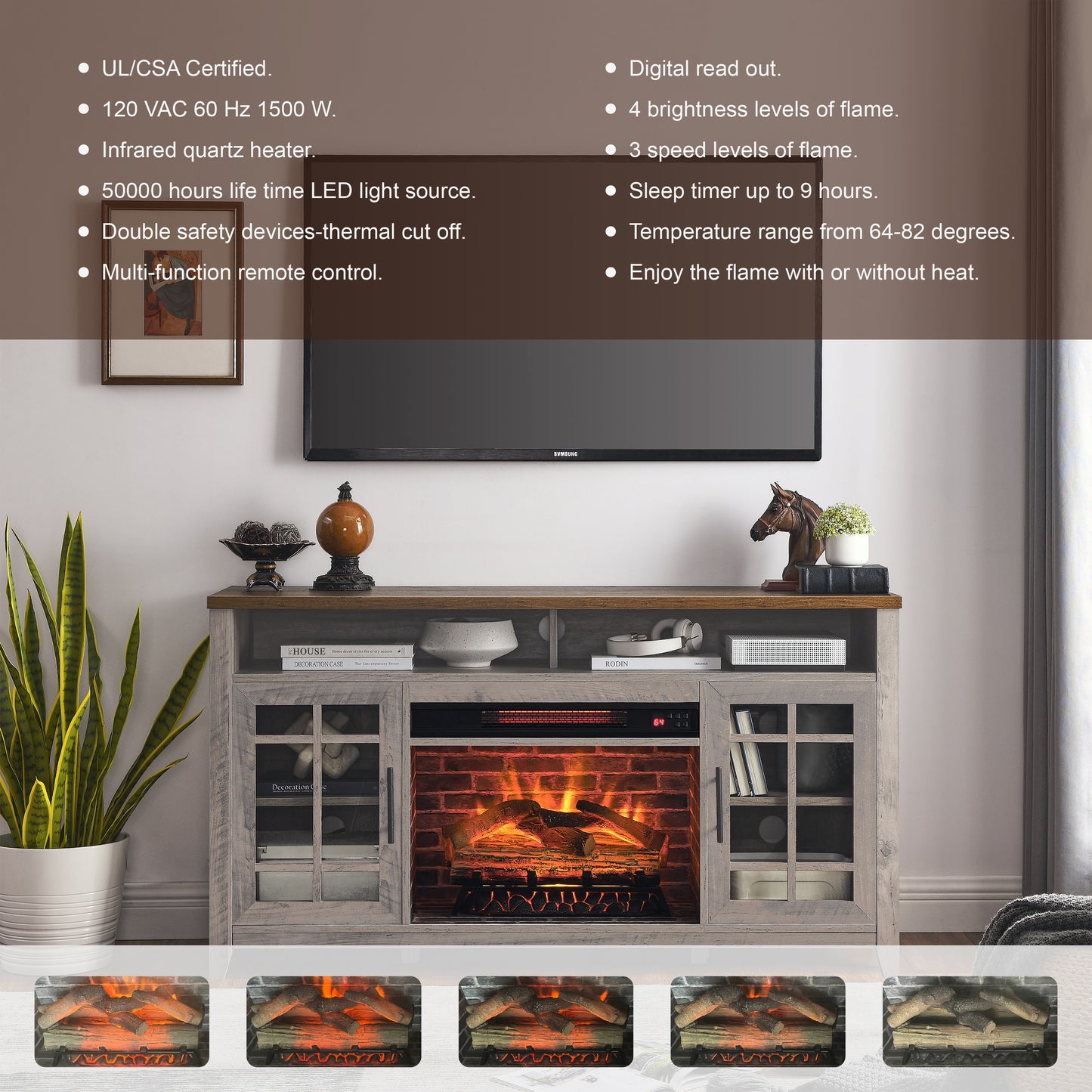 Marites Contemporary Wash Media Console