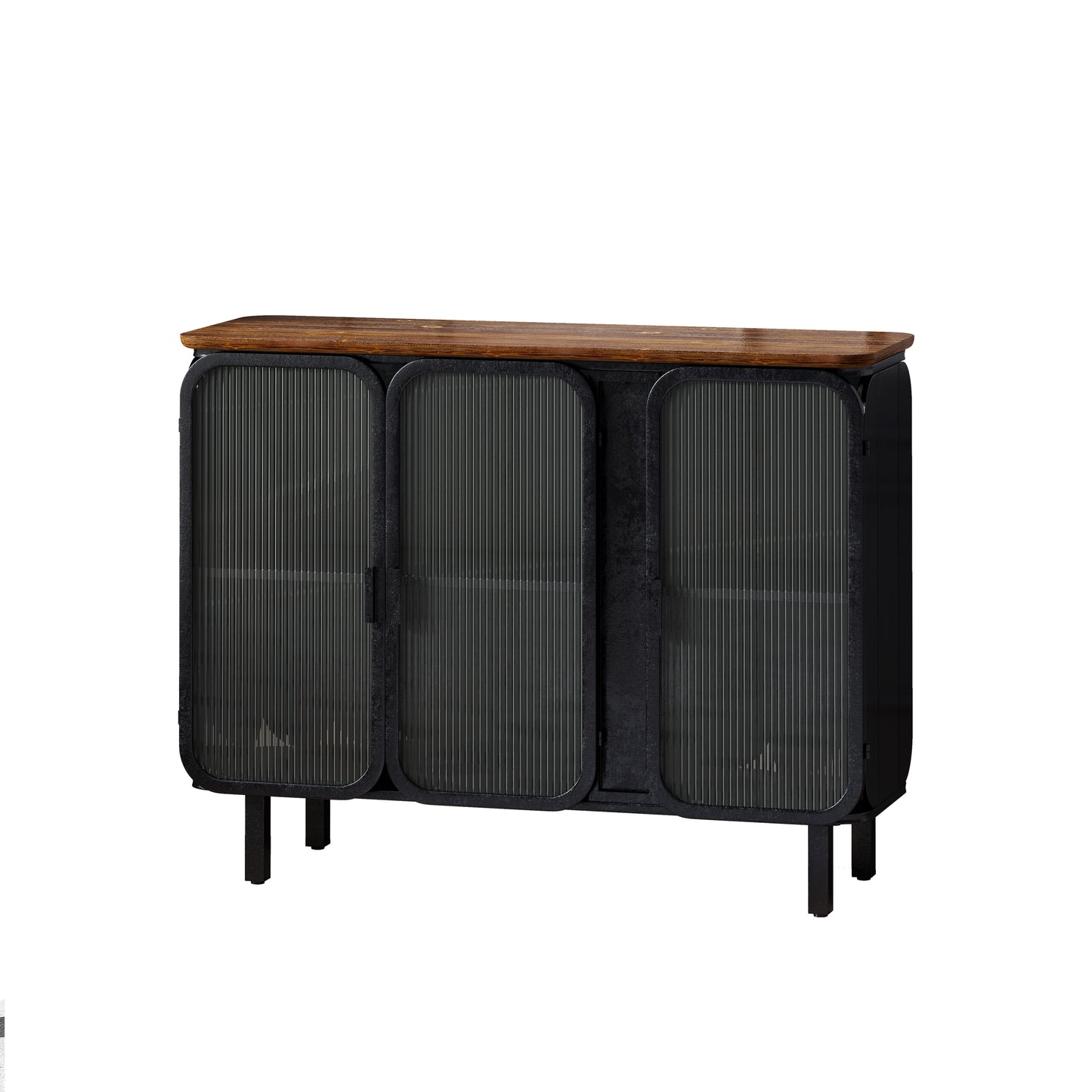 Sonoma Modern Glass Storage Cabinet