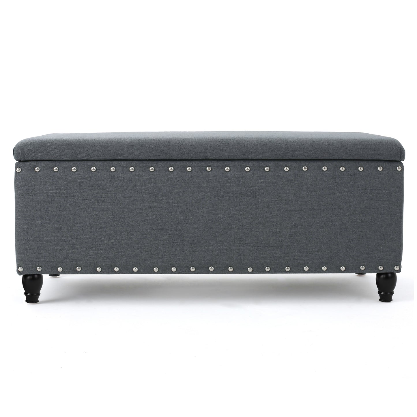 Mission Contemporary Velvet Storage Ottoman
