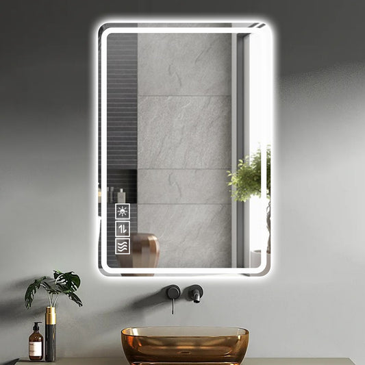 Jiron Modern LED Frameless Vanity Mirror