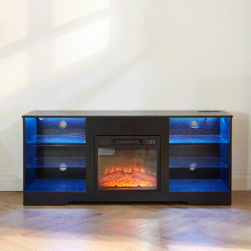 Lula Modern LED Fireplace TV Stand