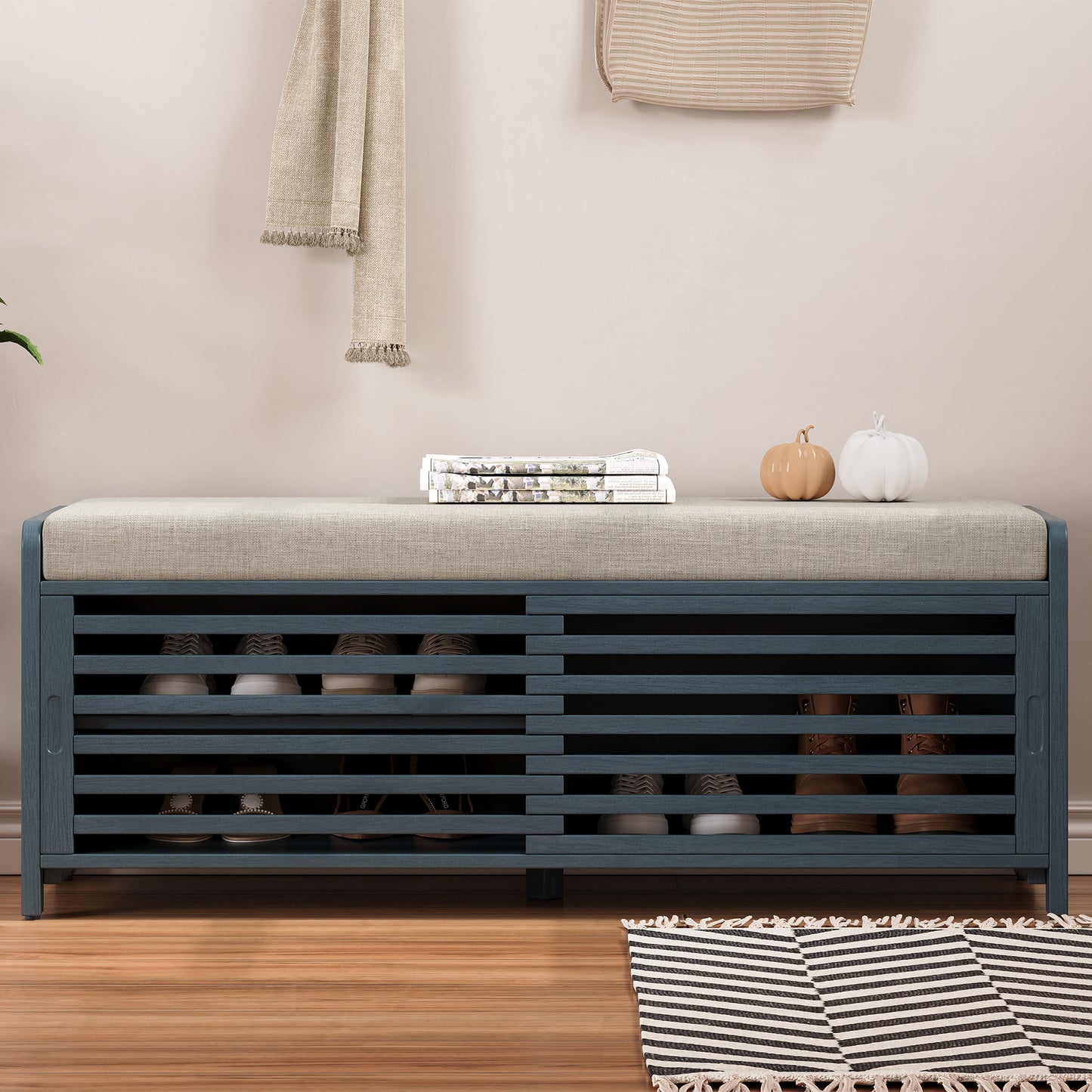 Lula Modern Shutter Storage Bench