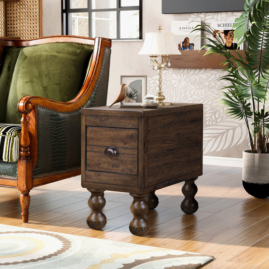 Niles Craftsman Solid Wood Side Table