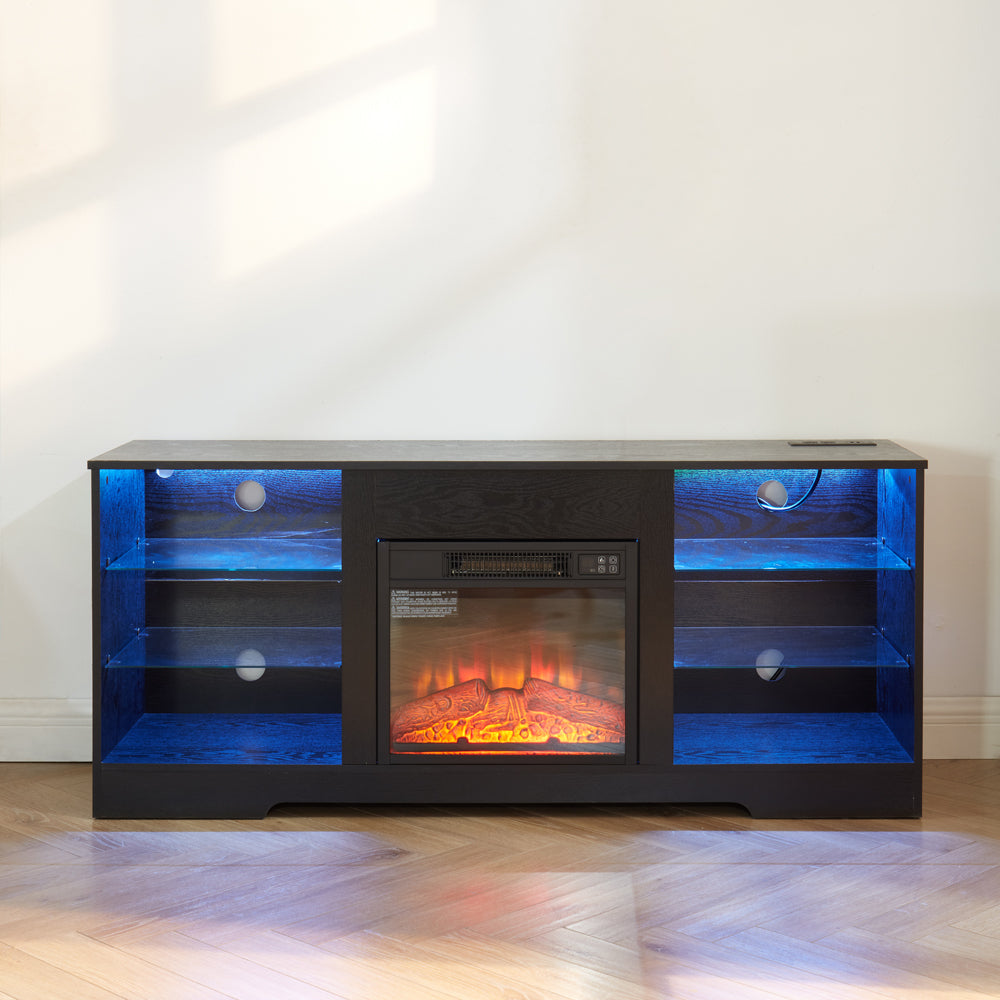 Lula Modern LED Fireplace TV Stand