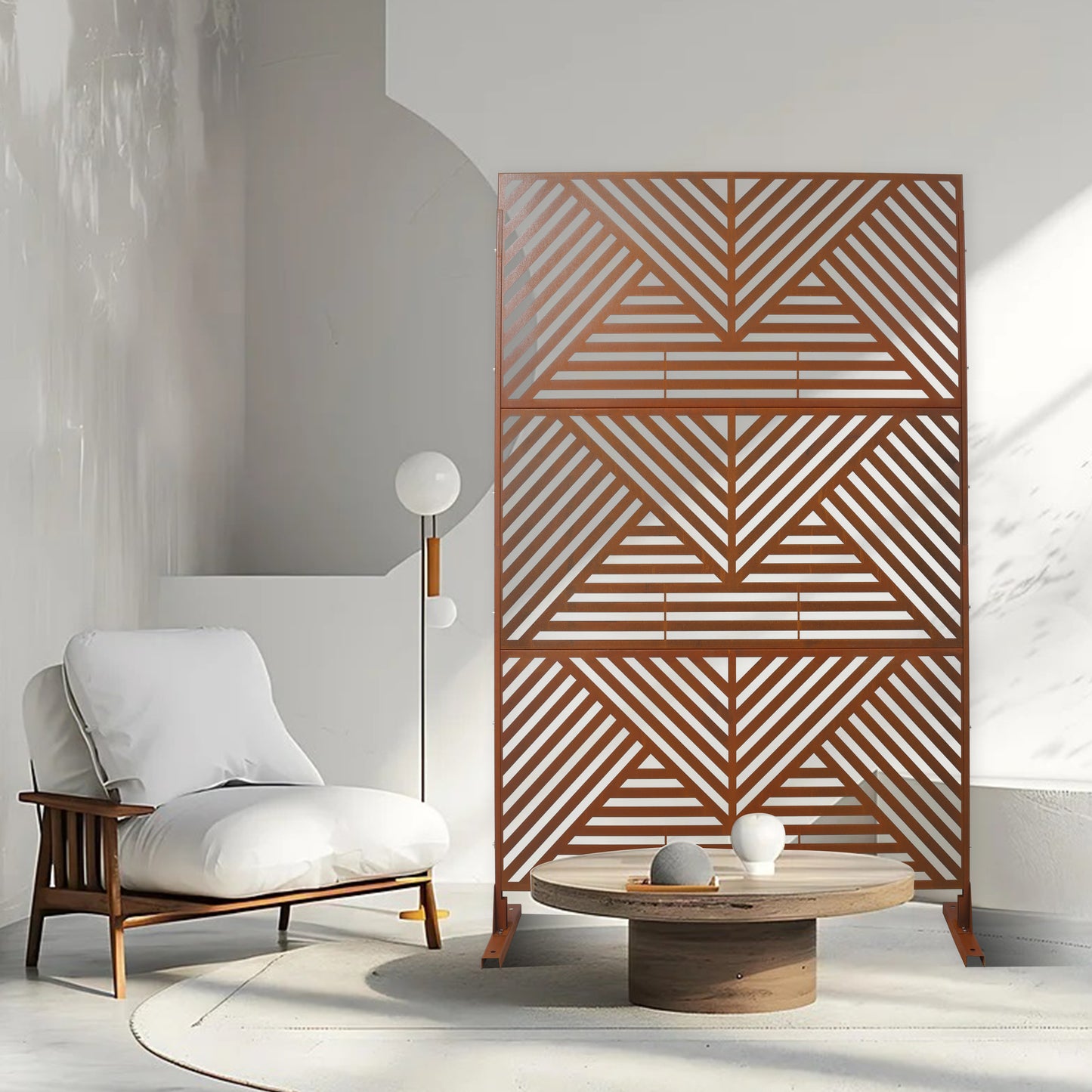 Marites Industrial Freestanding Privacy Panel