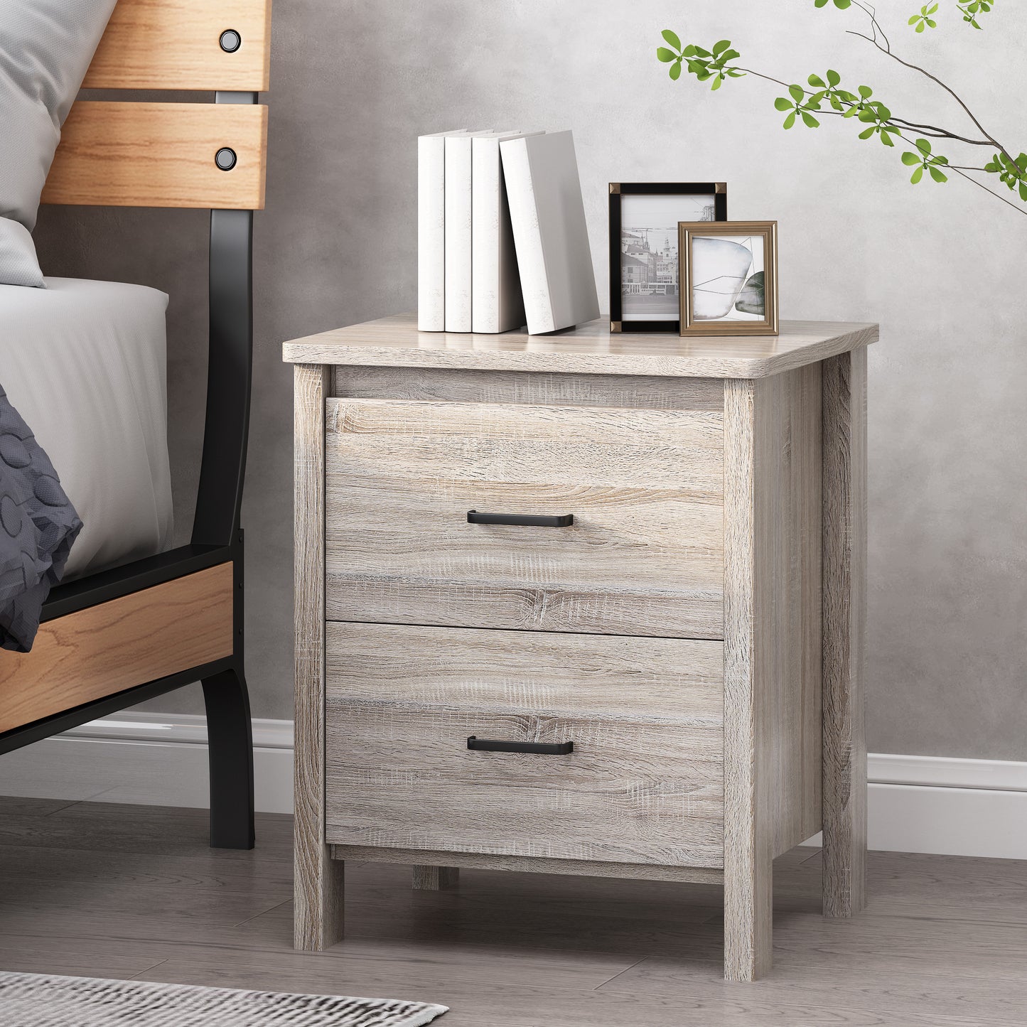 Somerset Craftsman Haven Wood Craft Nightstand