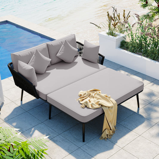 Irvington Modern Woven Rope Daybed