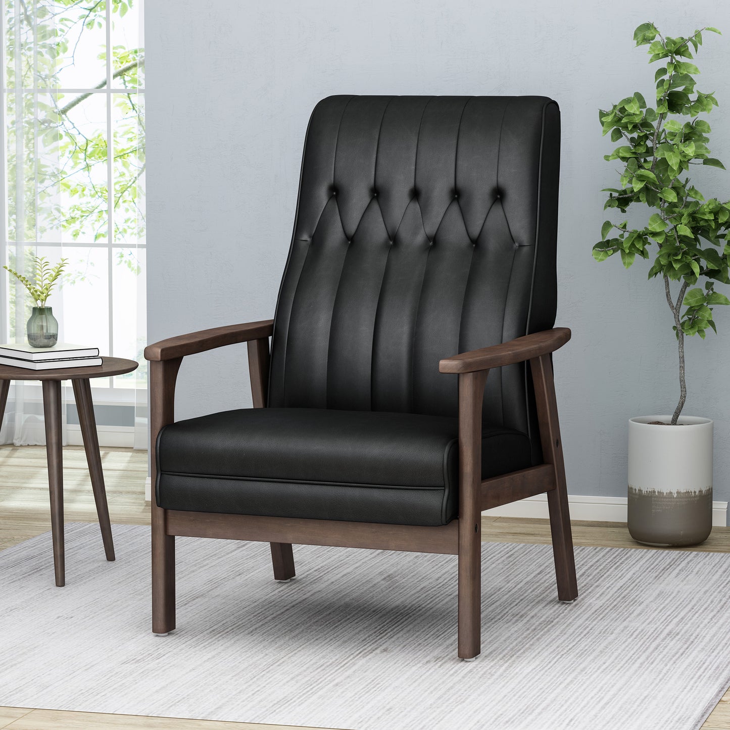 Mission Mid-Century Matte Accent Chair