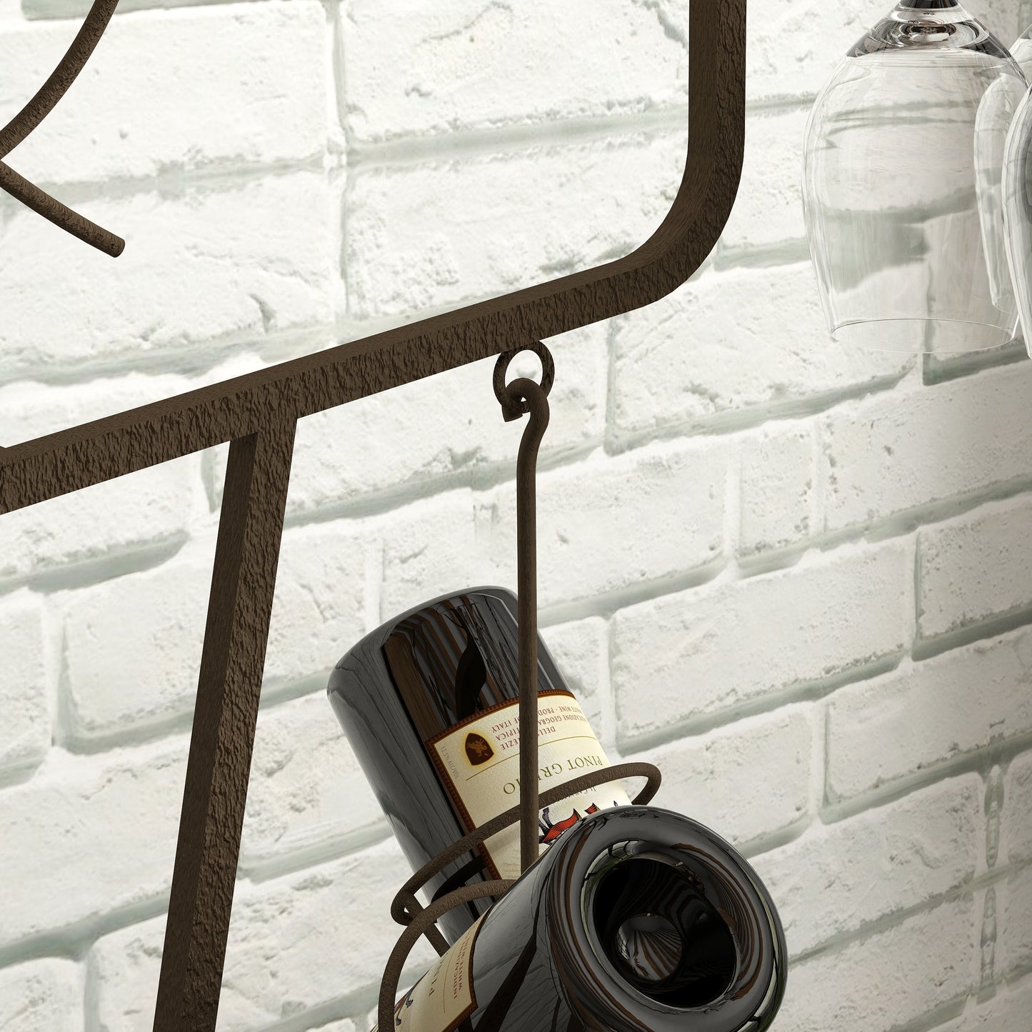 Healdsburg Industrial Freestanding Wine Rack Storage
