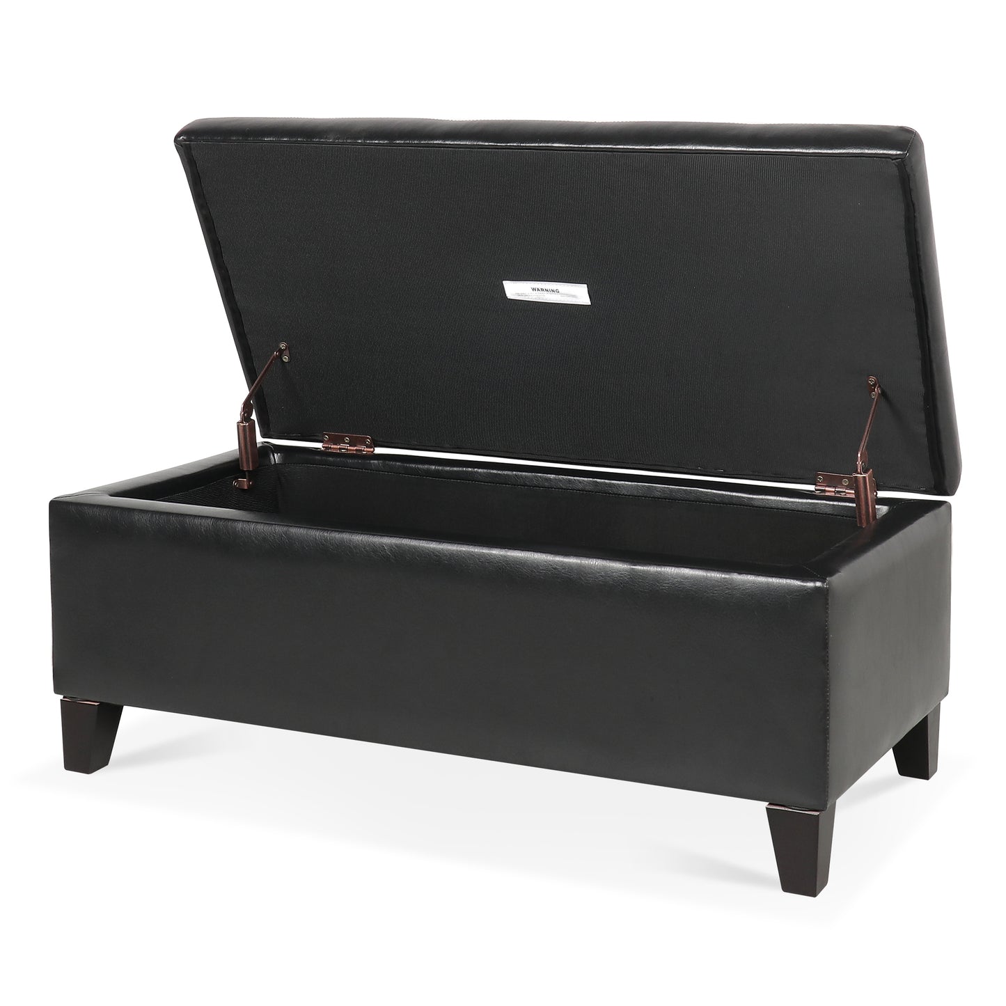 Justo Modern Faux Leather Ottoman