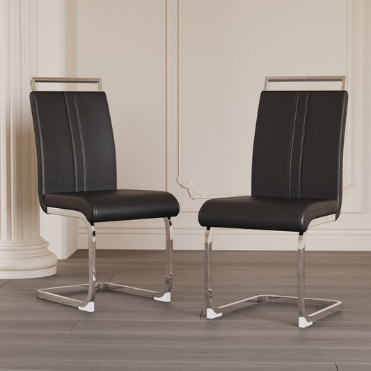 Lula Modern C-shaped PU Leather Chairs