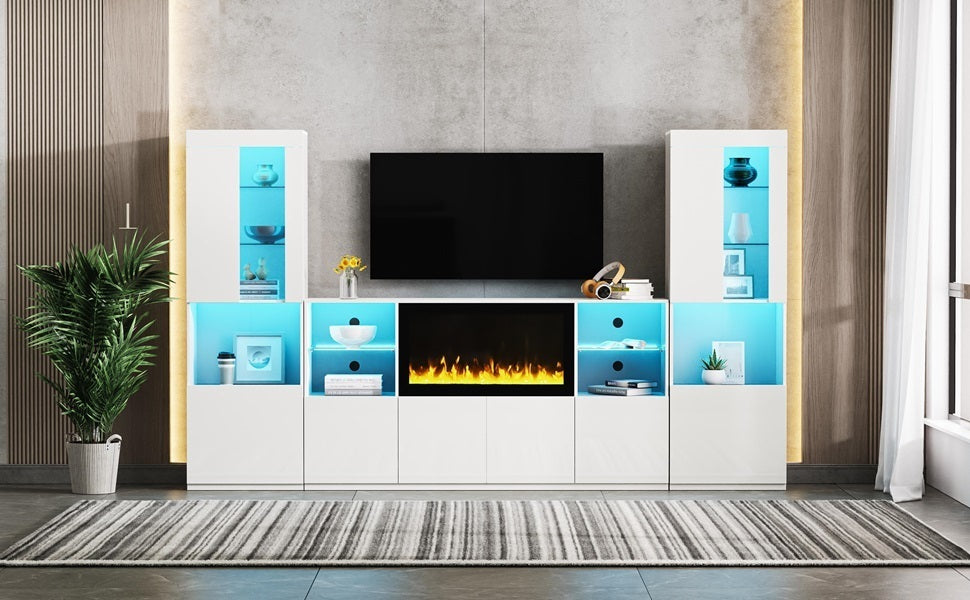 Eda Modern High Gloss Entertainment Center