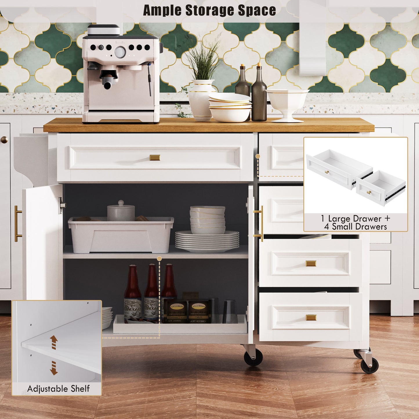 Cleo Modern Kitchen Island