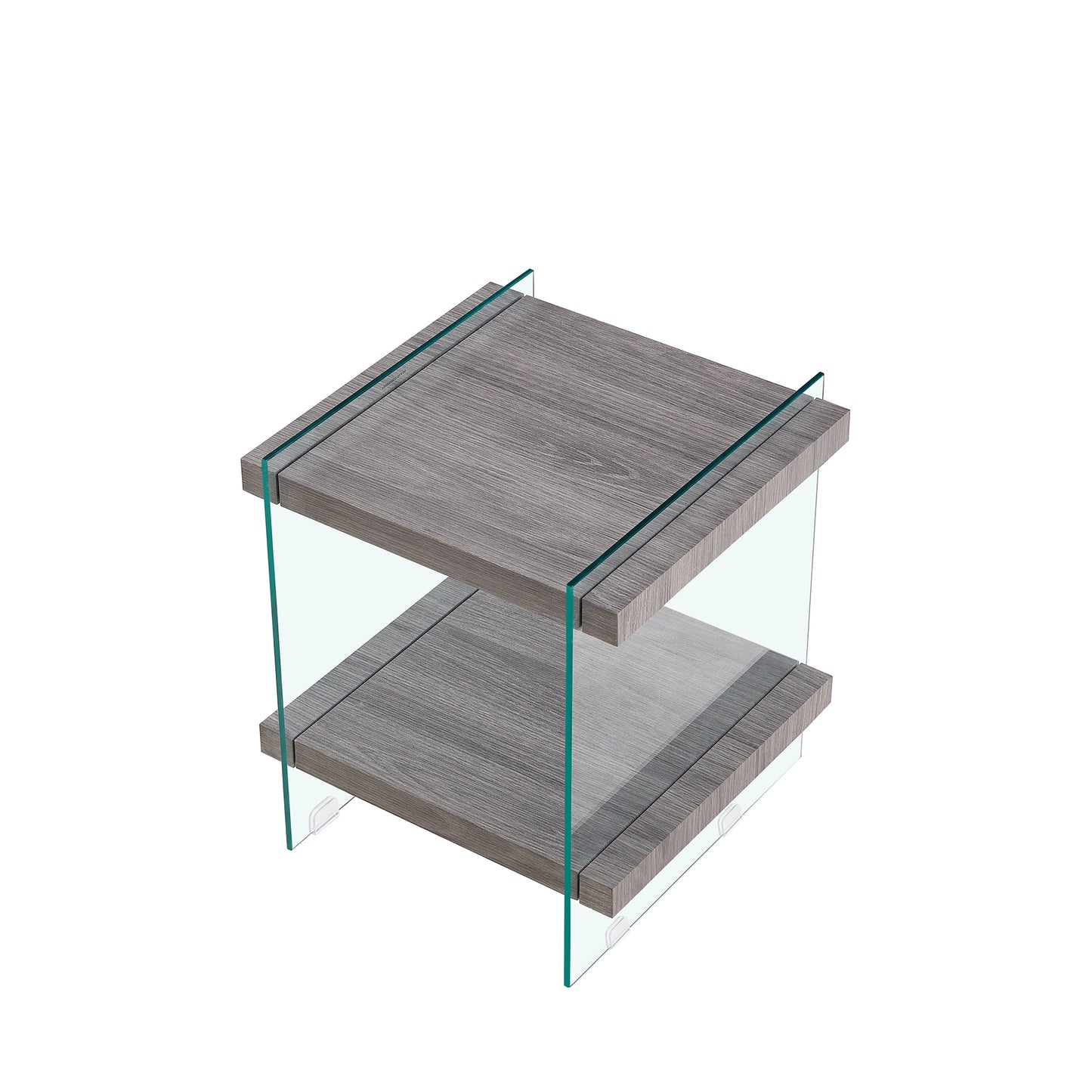Oakridge Modern Sleek Glass Side Table