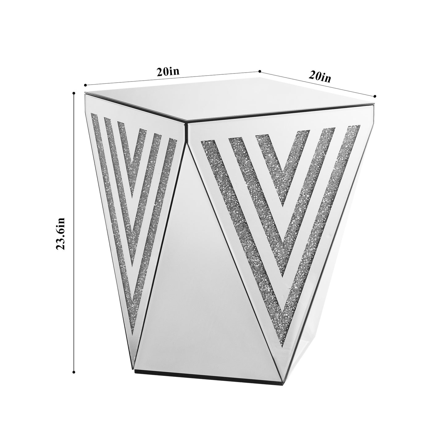 Calista Modern Mirror Side Table