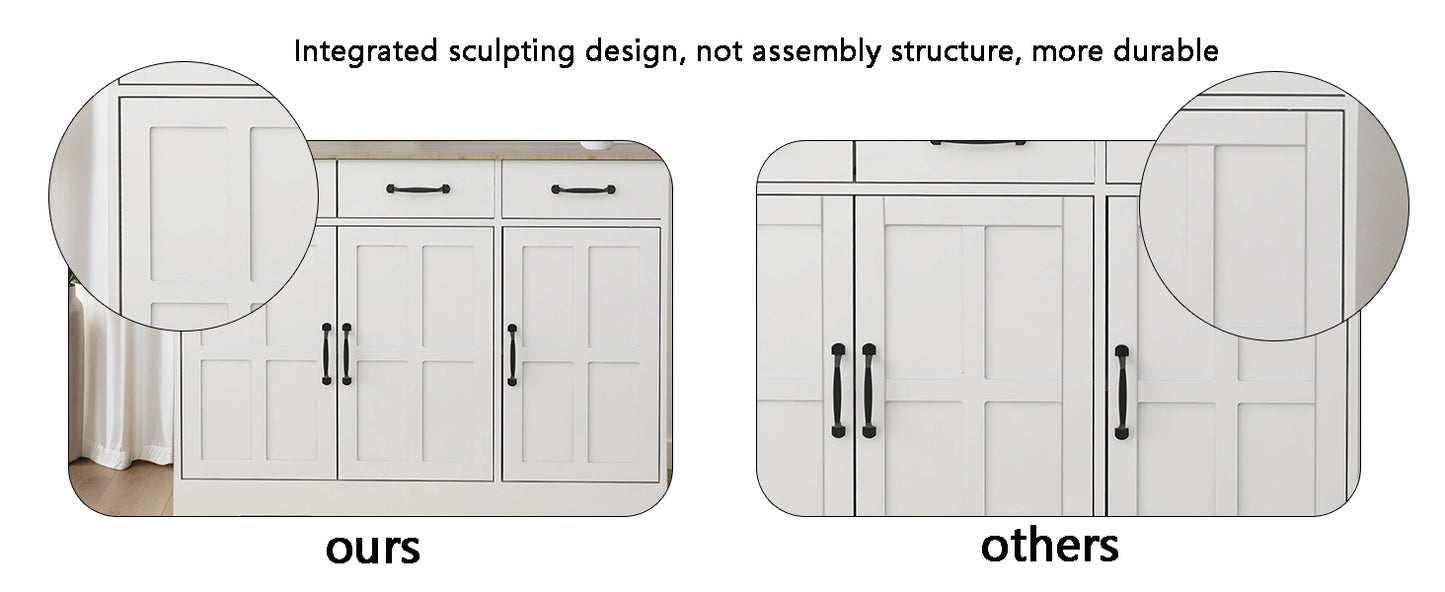 Kingsly Traditional Farmhouse Buffet Cabinet