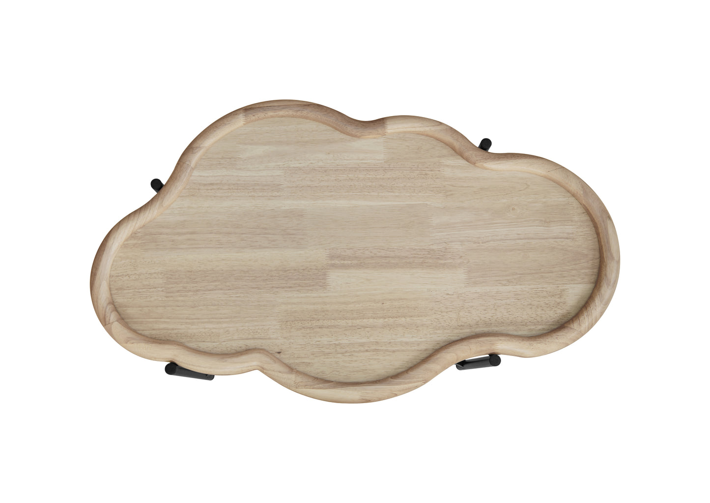 Silverleaf Contemporary Cloud Glass Coffee Table