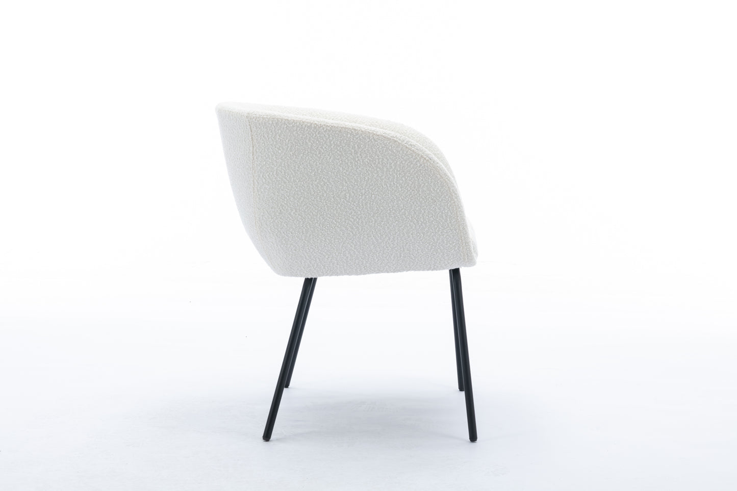 Emery Modern Boucle Fabric Dining Chair