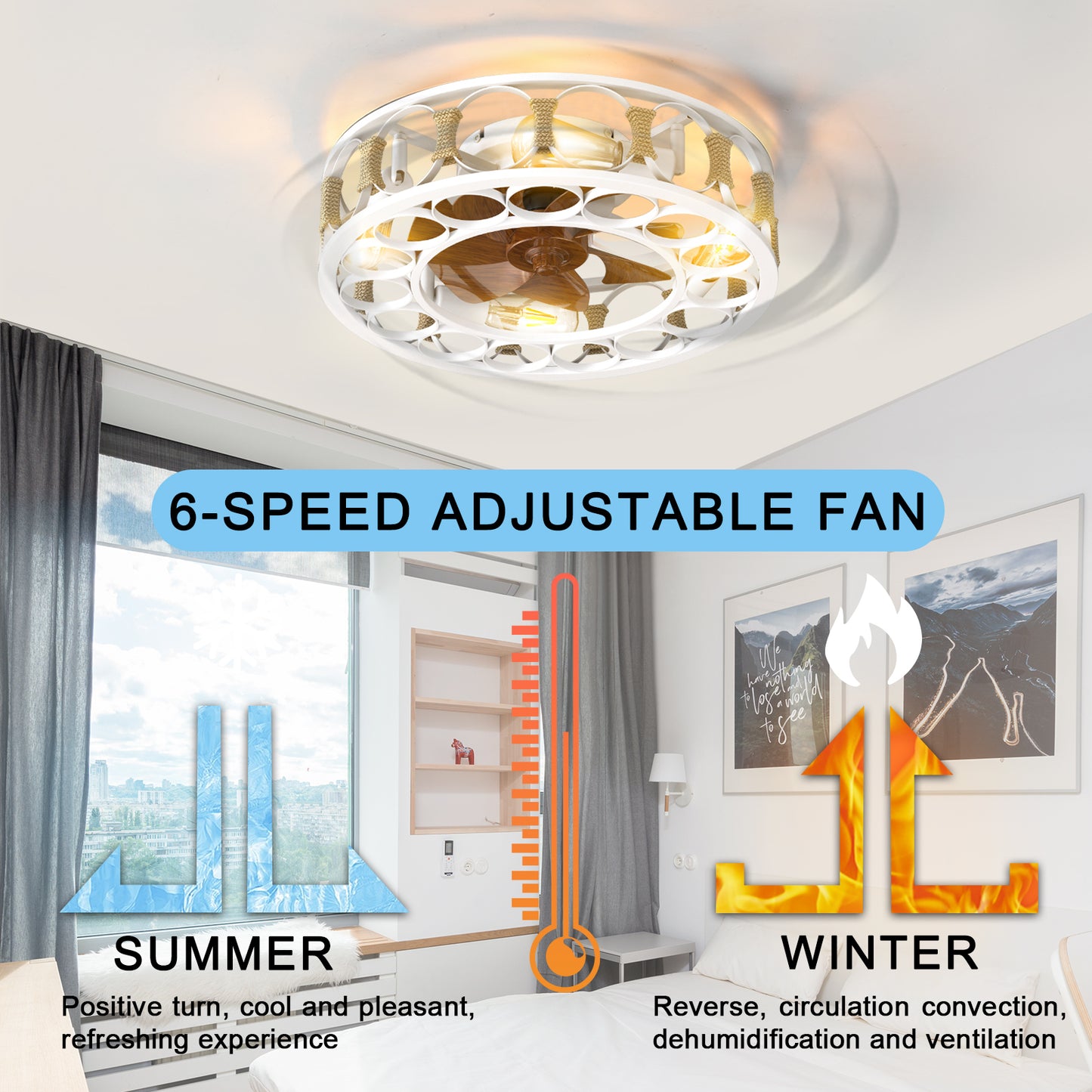 Marcel Modern Caged Ceiling Light