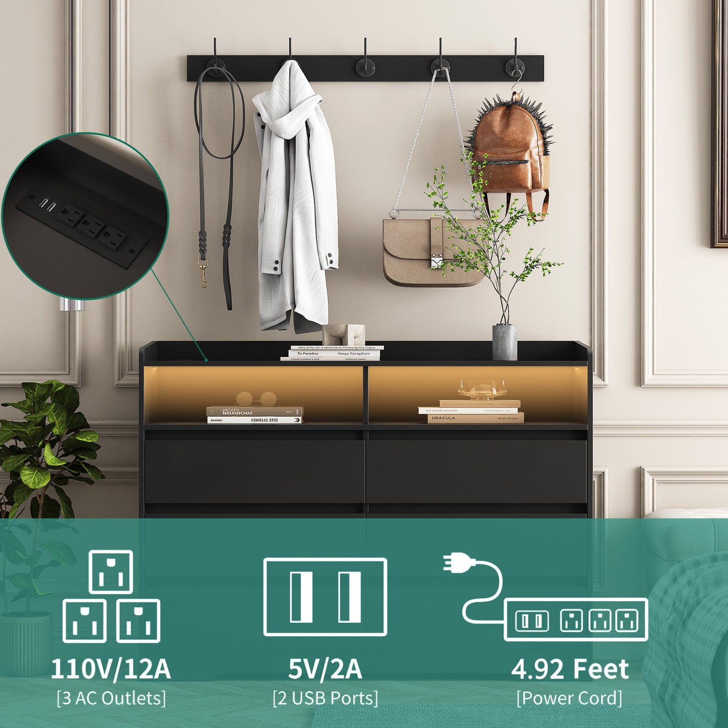 Healdsburg Modern Living Room Storage Cabinet