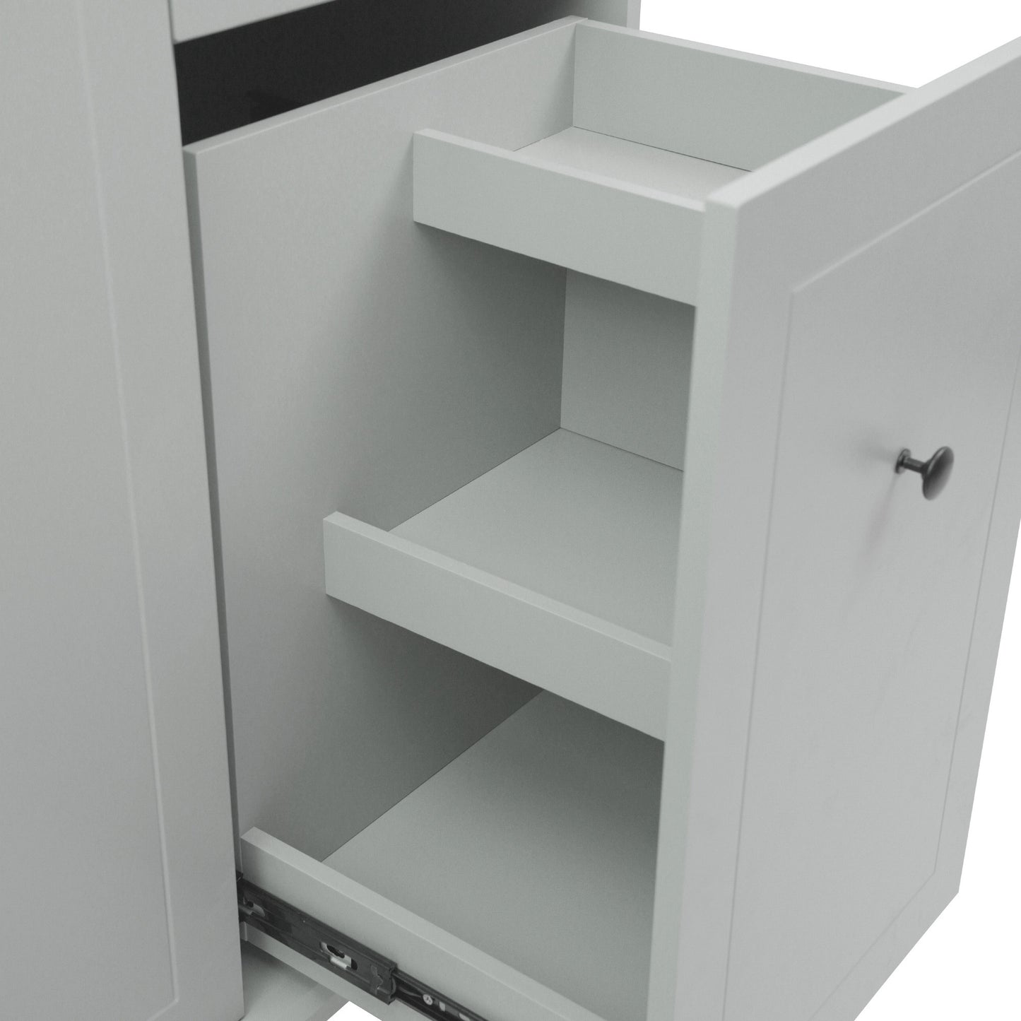 Somerset Modern Rolling Kitchen Cart Organizer