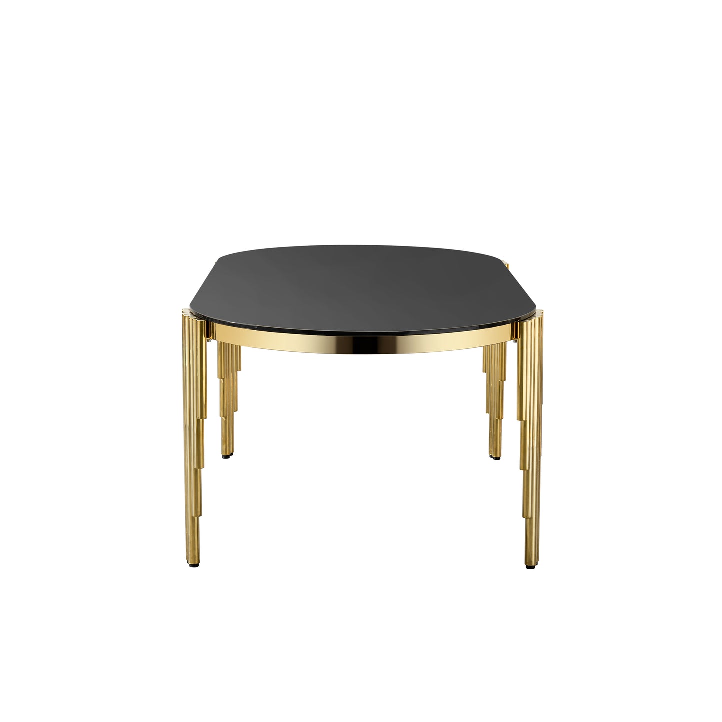 Emery Contemporary  Glass Dining Table