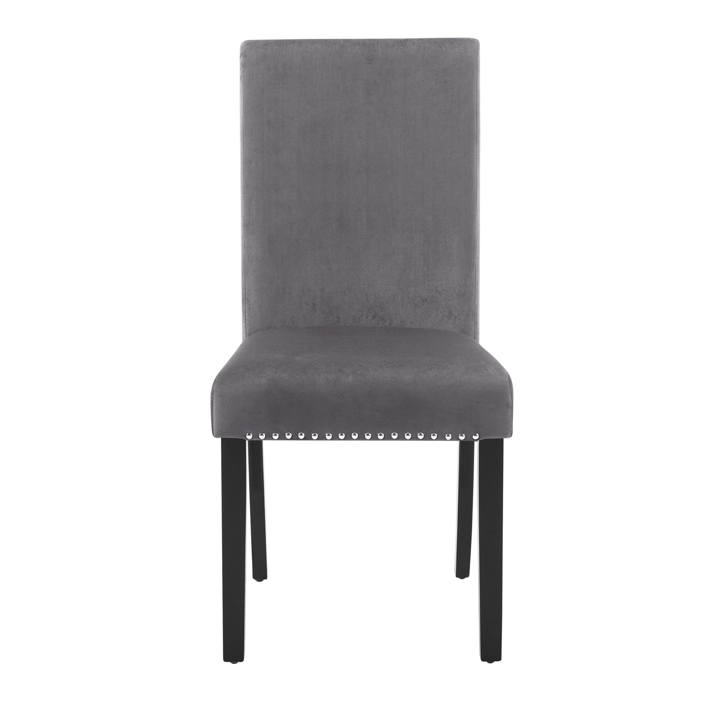 Justo Contemporary Velvet Nailhead Chair