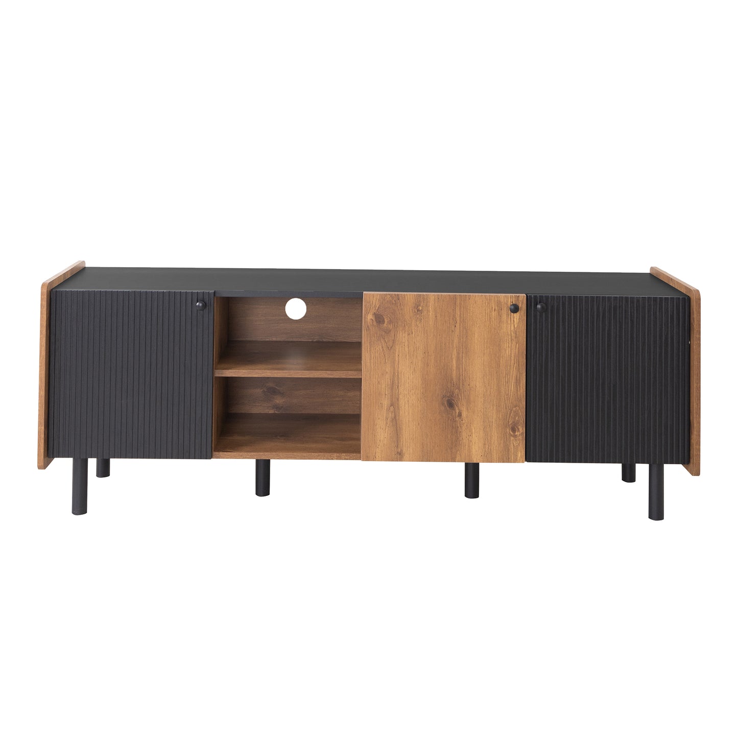 Mission Mid-Century TV Stand Console Table Entertainment