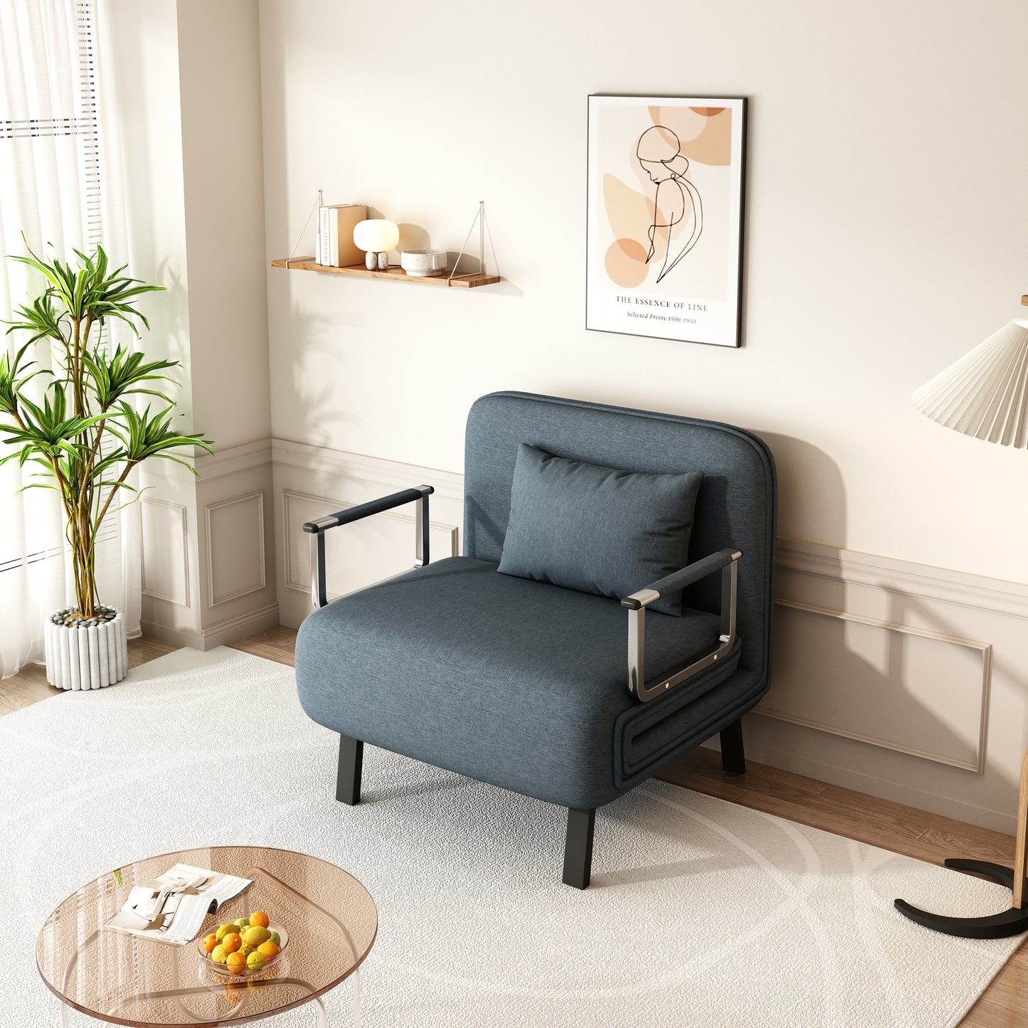 Healdsburg Contemporary Convertible Tri-Fold Chair
