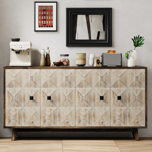 Fitch Mid-Century Storage Sideboard Freestanding Cabinet