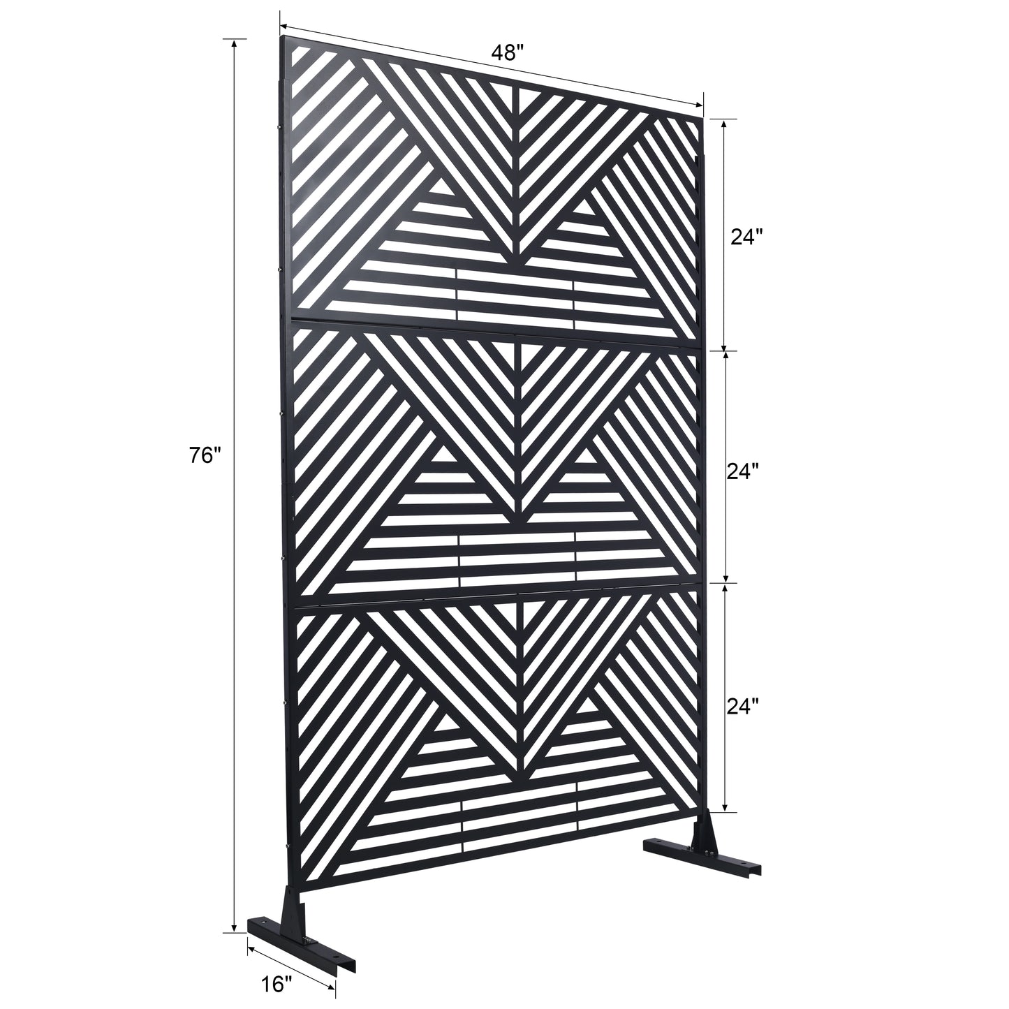 Justo Industrial Metal Privacy Fence Screen