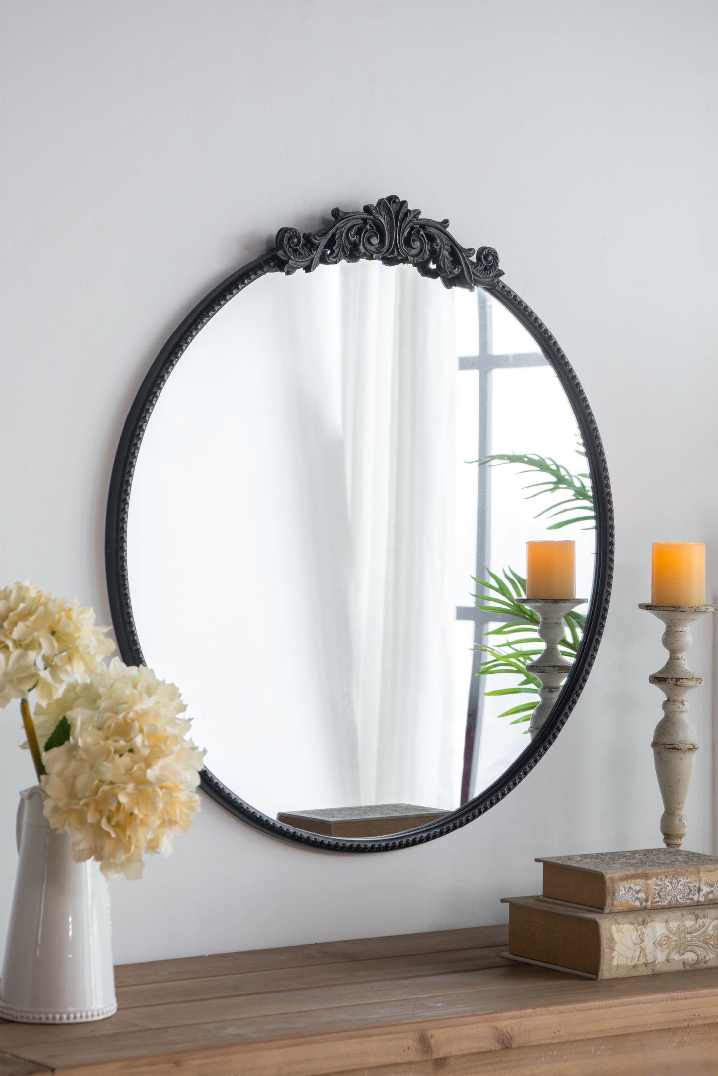 Bartholomew Traditional Baroque Round Mirror Frame